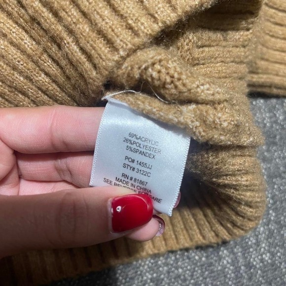 Vintage Inspired Olivia Sky camel Knit Cardigan‎ - Picture 5 of 6